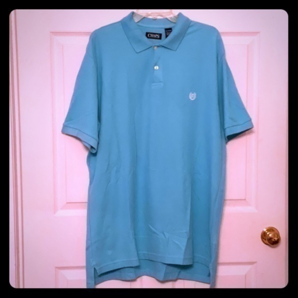 Chaps Polo Shirt XL Turquoise